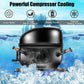 48lbs Stainless Ice Maker with LCD & Self-Cleaning