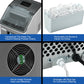 48lbs Stainless Ice Maker with LCD & Self-Cleaning