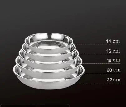 Stainless Steel Tableware Dinner Plate