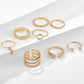 Geometric Patterned Rings Set