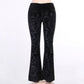 Gothic Chic Flared Pants