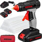 Full Size Cordless Professional 20V Hot Melt Glue Gun Kit Rechargeable 2 Battery