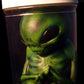 Green Alien Monster Embryo in Formaldehyde Jar Prop
