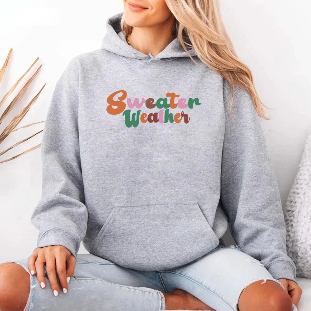 Sweater Weather Fall Vibes Hoodie