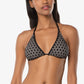 String Bikini Top  |  Black Laser Cut