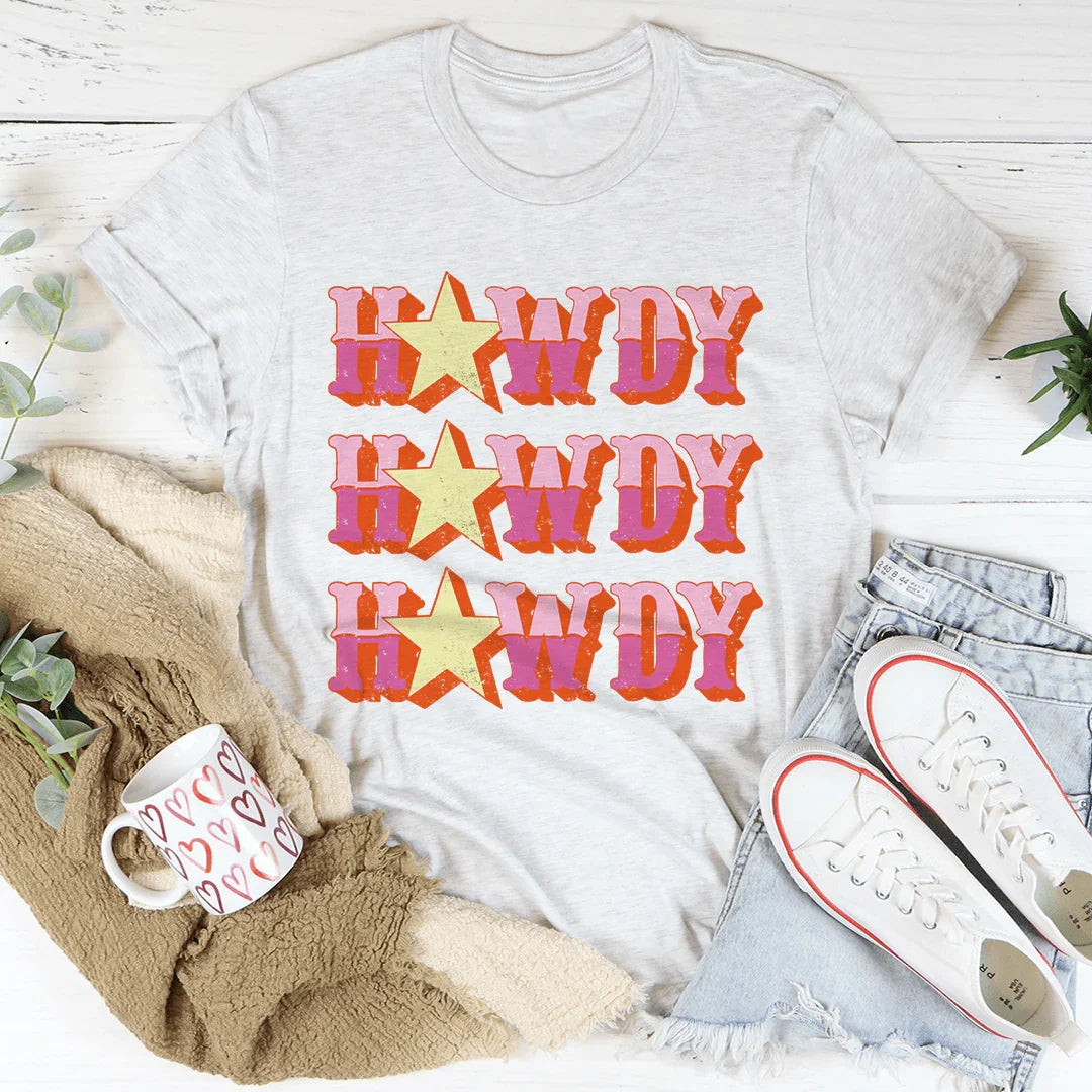 Howdy Western Graphic Tee – Vintage Country Cowgirl T-Shirt