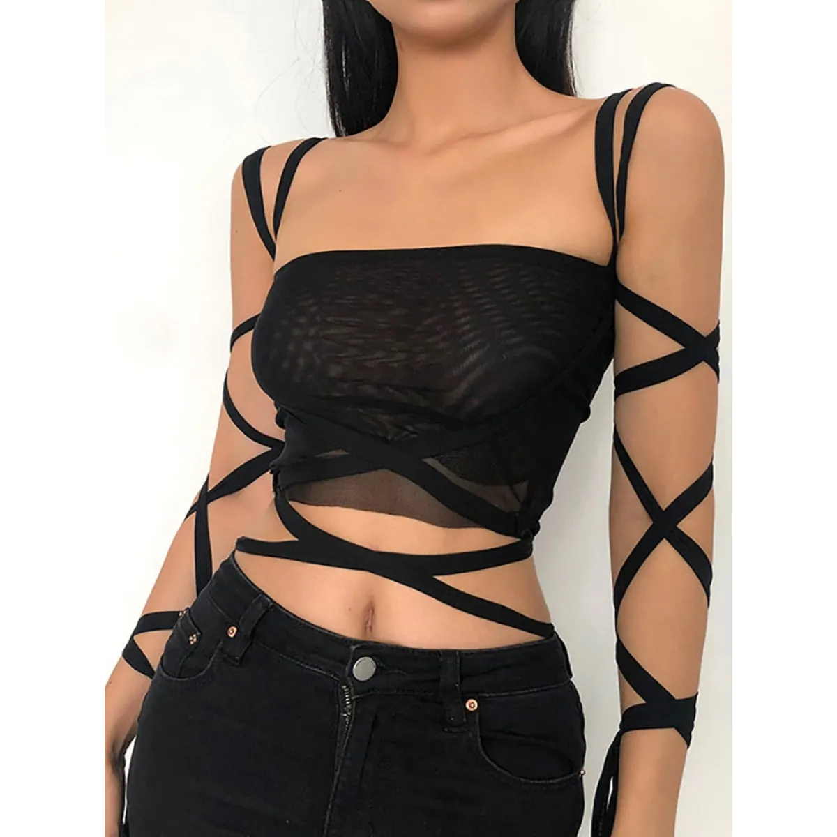 Dark Ice Punk Lace Camis