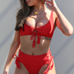 Indio Lace Up High Waisted Swimsuit Bottom