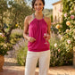 Grass Collection Halter Top Braided Strap, Size Medium