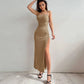 Chic Backless High-Waist Dress