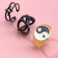 Vintage Embrace Hands Rings Set