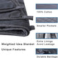 Kathy Ireland Weighted Blanket with Glass Beads