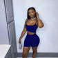 Sleeveless Crop Top & Short Set