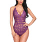 Lace V-Neck One Piece Teddies