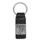 Leather Keychain With Engraved Message Personalized Gift