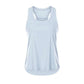 Light Blue Nude Sleeveless Yoga Uniform Blouse