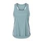 Light Blue Nude Sleeveless Yoga Uniform Blouse