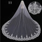 Long Lace Wedding Veil, Wide Style