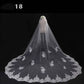 Long Lace Wedding Veil, Wide Style