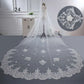 Long Lace Wedding Veil, Wide Style