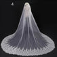 Long Lace Wedding Veil, Wide Style