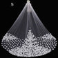 Long Lace Wedding Veil, Wide Style