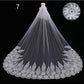 Long Lace Wedding Veil, Wide Style