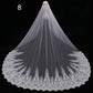 Long Lace Wedding Veil, Wide Style