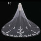 Long Lace Wedding Veil, Wide Style