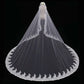 Long Lace Wedding Veil, Wide Style