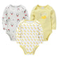 Long Sleeve Cotton Baby Bodysuit 3-Piece Set (1 Piece)
