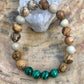 Malachite Picture Jasper Stretch Bracelet Natural Gem