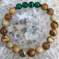 Malachite Picture Jasper Stretch Bracelet Natural Gem