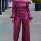 Glamourista Women's Trendy Leather Suit - Chic & Confident Style