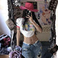 Plus Size American High Street Wide Leg Ripped Denim Women's Summer Retro High Waist Straight-leg Loose Mop Pants Pants
