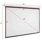 Matte White Motorized Projection Screen with Remote Control
