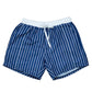 Navy Striped Mens Swim Trunks-FINAL SALE