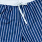 Navy Striped Mens Swim Trunks-FINAL SALE