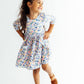 Fall Floral 3/4 Sleeve Pocket Twirl Dress