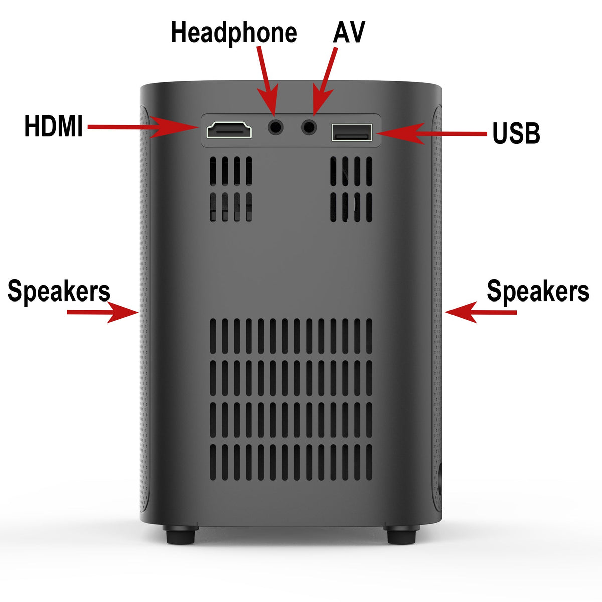 HoliScapes® USB Projector Kit - Halloween Hollusion + Projector + 5.5 ft x 9 ft Projection Screen