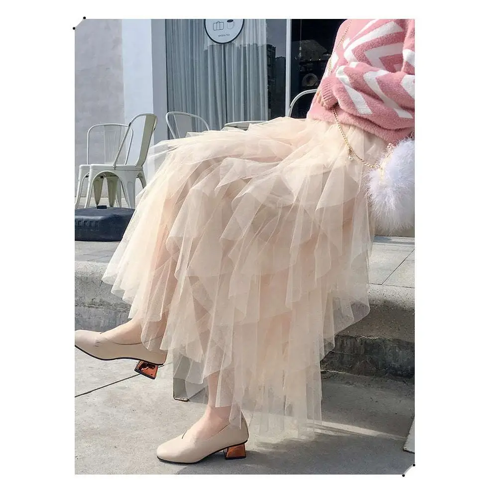Tiered Mesh Skirt