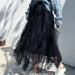 Tiered Mesh Skirt
