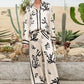 Elegant Printed Women's Pants Set