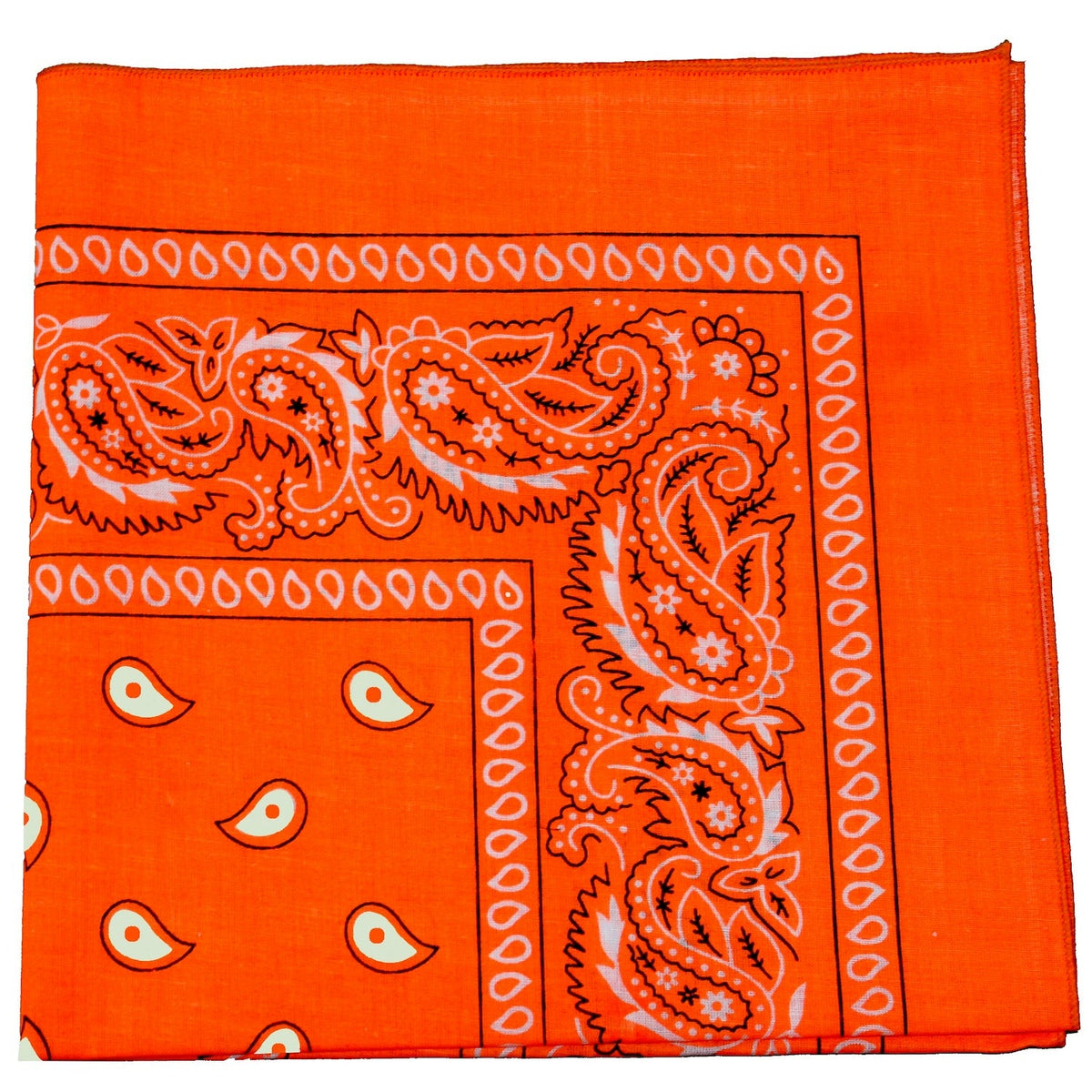 Pack of 18 XL Oversized 27 Inches Cotton Paisley Bandanas