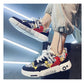 New Sports Mens Flats Sneakers Modern Design Man Running Shoes Mixed Colors Fashion Sports Black Popular Style Running Casual Walking Sneakers
