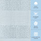 Resort Collection Soft Hand Towels 16x27 in 6 Pack Light Blue Luxury Hotel