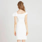 Off the Shoulder Split White Dress
