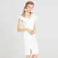 Off the Shoulder Split White Dress