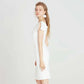 Off the Shoulder Split White Dress
