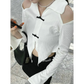 Open Shoulder Chinese Style Blouses